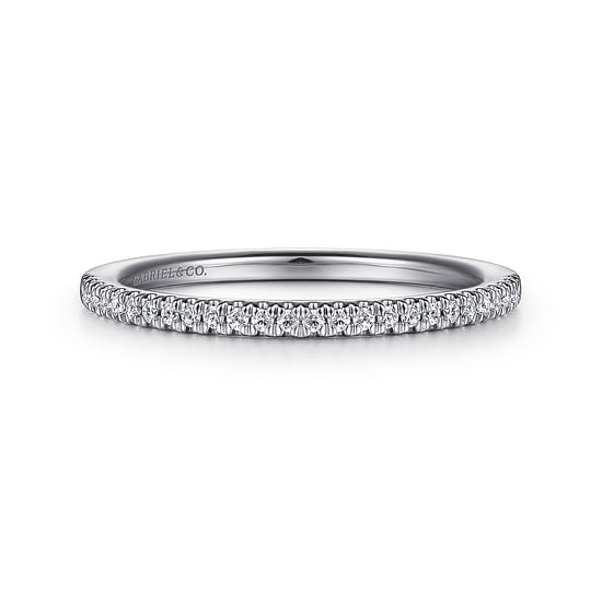 Gabriel - 14K White Gold Diamond Matching Wedding Band