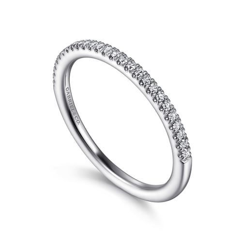 14K White Gold Diamond Matching Wedding Band