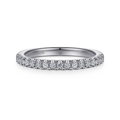 14K White Gold Diamond Matching Wedding Band