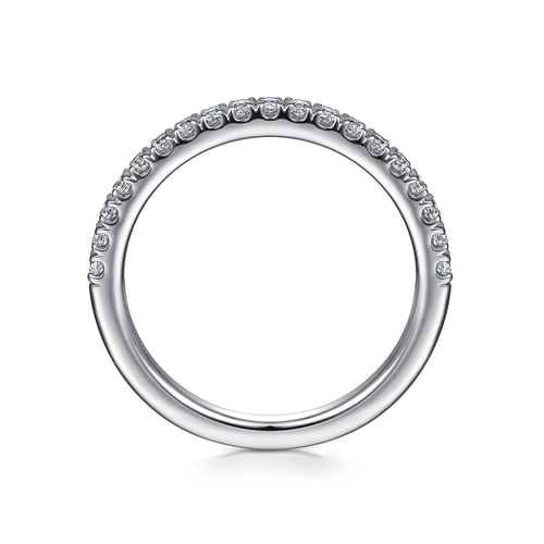 14K White Gold Diamond Matching Wedding Band