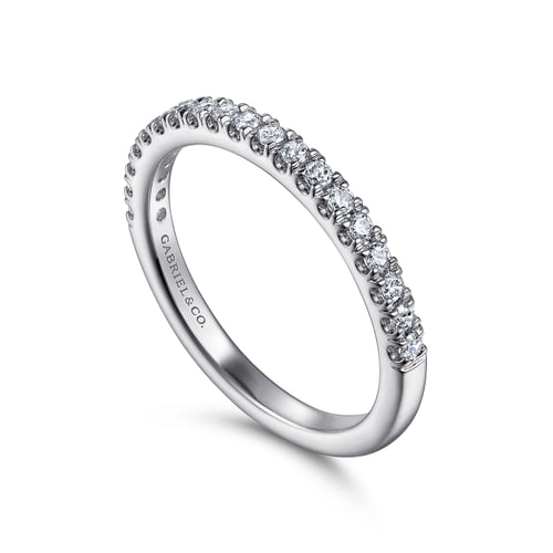 14K White Gold Diamond Matching Wedding Band