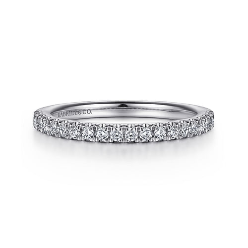 14K White Gold Diamond Matching Wedding Band