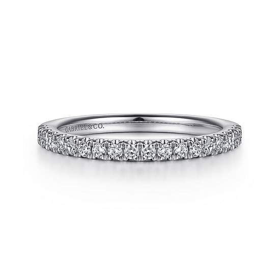 Gabriel - 14K White Gold Diamond Matching Wedding Band