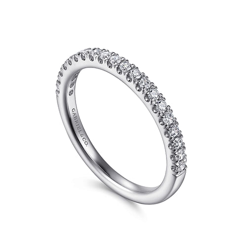 14K White Gold Diamond Matching Wedding Band