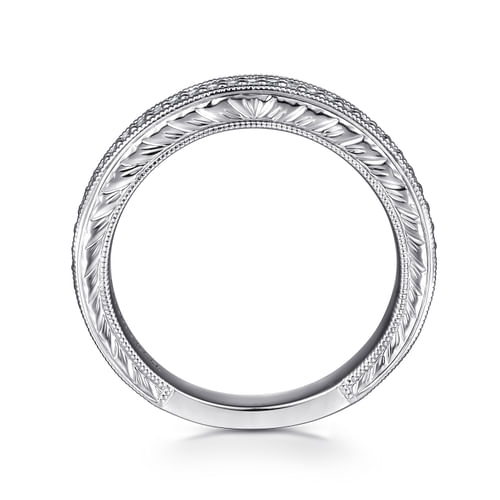 14K White Gold Diamond Matching Wedding Band