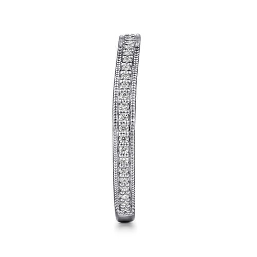14K White Gold Diamond Matching Wedding Band