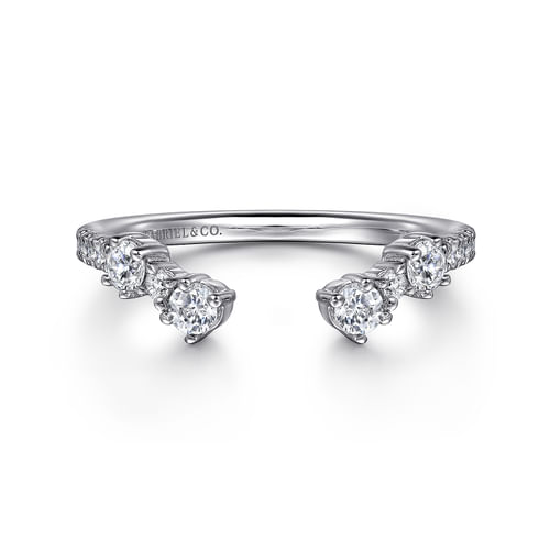 14K White Gold Diamond Matching Wedding Band