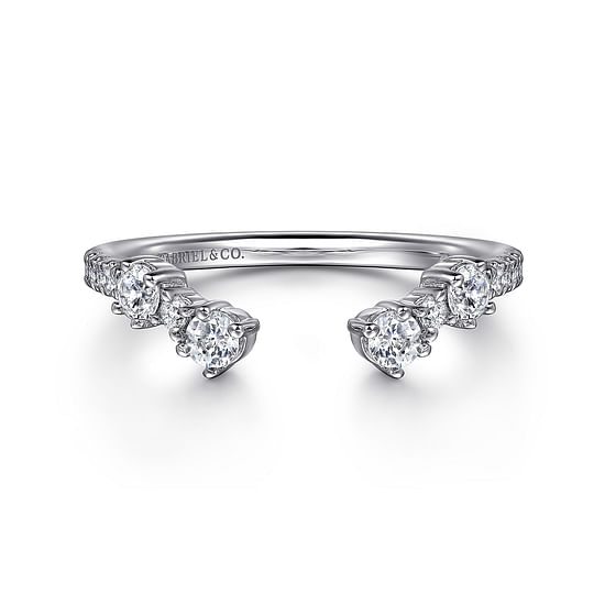 Gabriel - 14K White Gold Diamond Matching Wedding Band