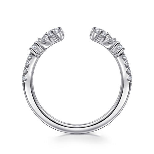 14K White Gold Diamond Matching Wedding Band