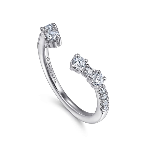 14K White Gold Diamond Matching Wedding Band