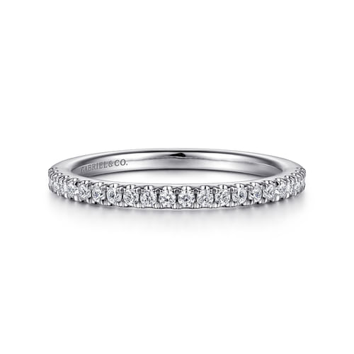 14K White Gold Diamond Matching Wedding Band
