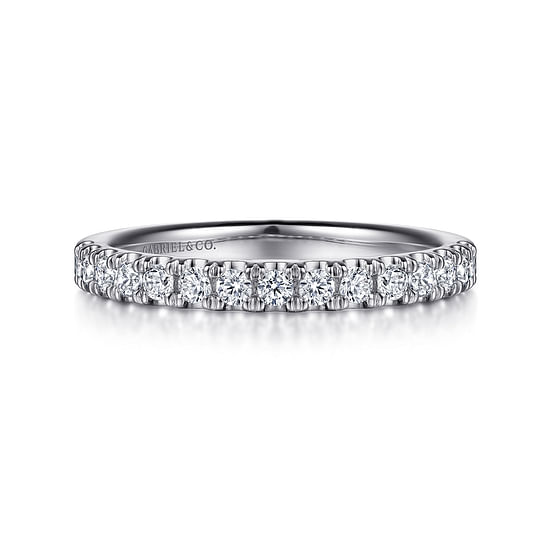 Gabriel - 14K White Gold Diamond Matching Wedding Band