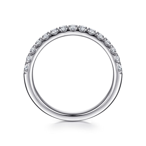 14K White Gold Diamond Matching Wedding Band