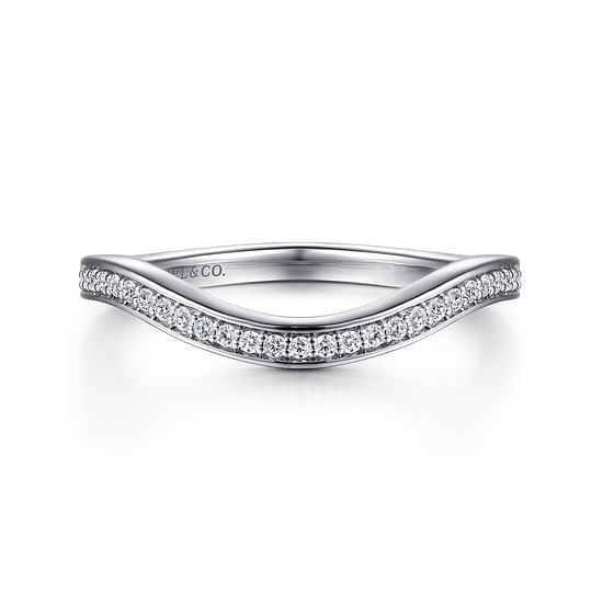 Gabriel - 14K White Gold Diamond Matching Wedding Band