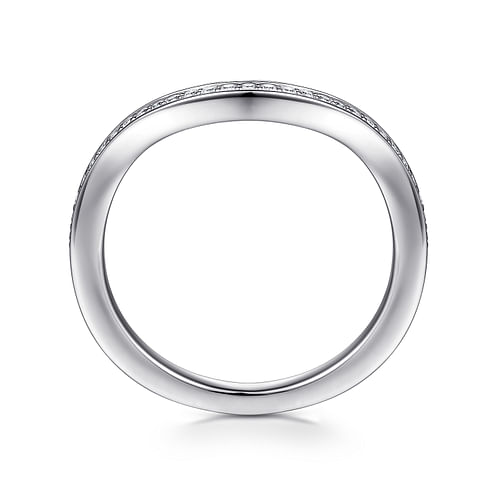 14K White Gold Diamond Matching Wedding Band