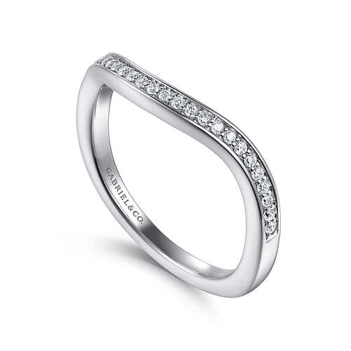 14K White Gold Diamond Matching Wedding Band