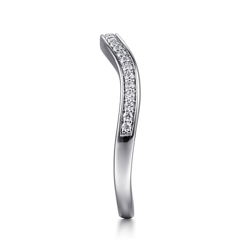 14K White Gold Diamond Matching Wedding Band