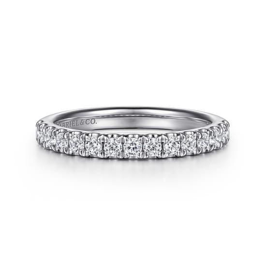 Gabriel - 14K White Gold Diamond Matching Wedding Band