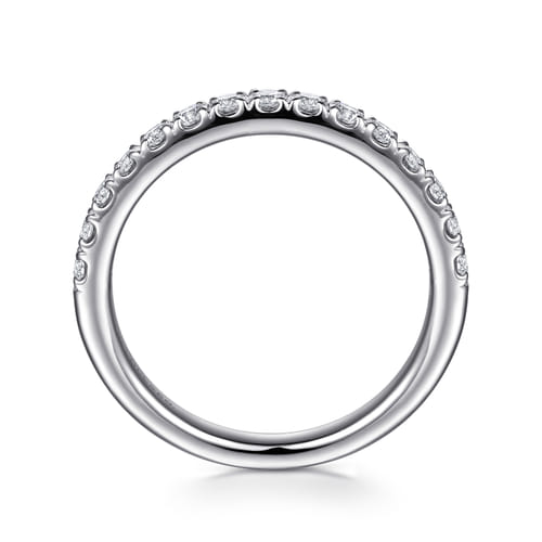 14K White Gold Diamond Matching Wedding Band