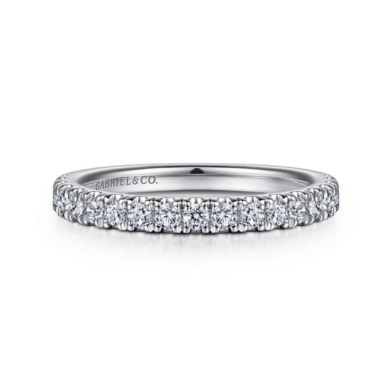 14K White Gold Diamond Matching Wedding Band