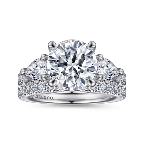 14K White Gold Diamond Matching Wedding Band