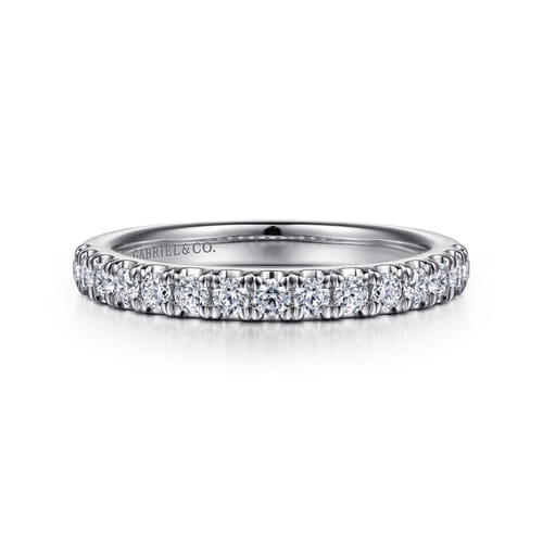 14K White Gold Diamond Matching Wedding Band