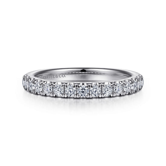 Gabriel - 14K White Gold Diamond Matching Wedding Band