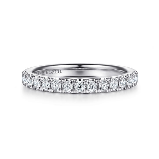 Gabriel - 14K White Gold Diamond Matching Wedding Band