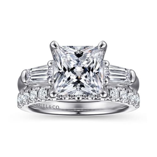 14K White Gold Diamond Matching Wedding Band
