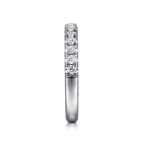 14K White Gold Diamond Matching Wedding Band