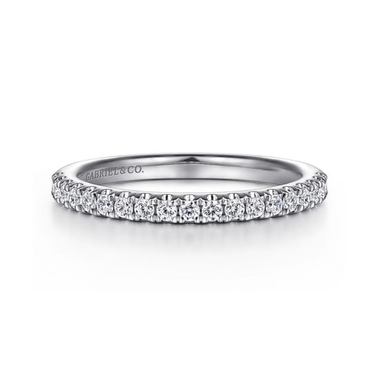 Gabriel - 14K White Gold Diamond Matching Wedding Band