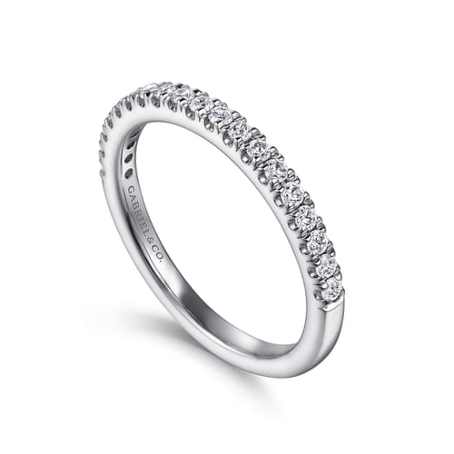 14K White Gold Diamond Matching Wedding Band