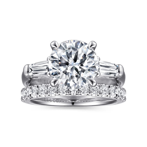 14K White Gold Diamond Matching Wedding Band