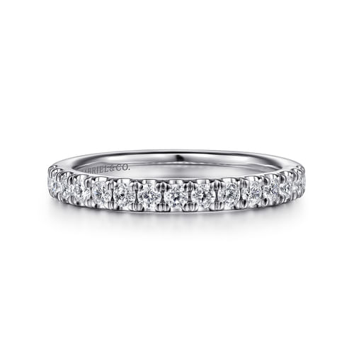 14K White Gold Diamond Matching Wedding Band