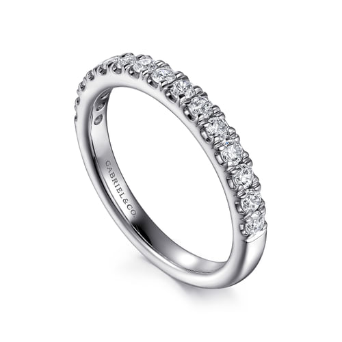 14K White Gold Diamond Matching Wedding Band
