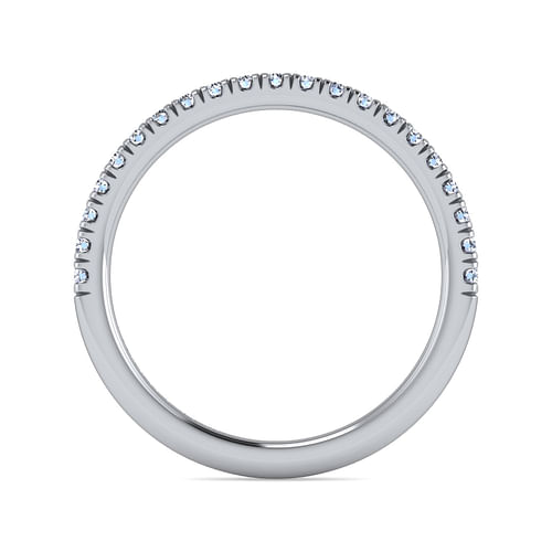 14K White Gold Diamond Matching Wedding Band