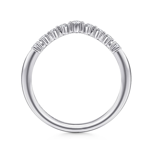 14K White Gold Diamond Matching Wedding Band