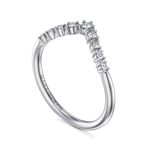 14K White Gold Diamond Matching Wedding Band