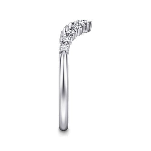 14K White Gold Diamond Matching Wedding Band
