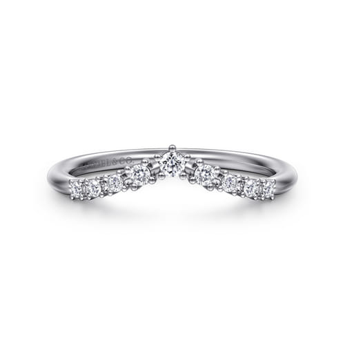 14K White Gold Diamond Matching Wedding Band