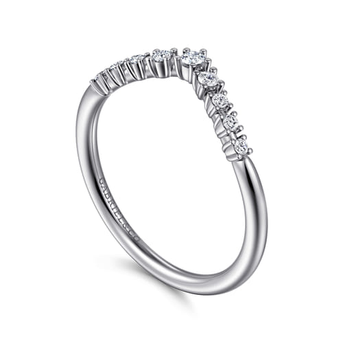 14K White Gold Diamond Matching Wedding Band