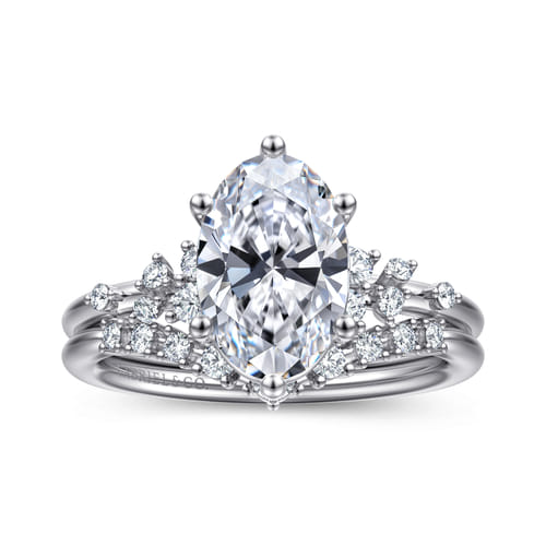 14K White Gold Diamond Matching Wedding Band