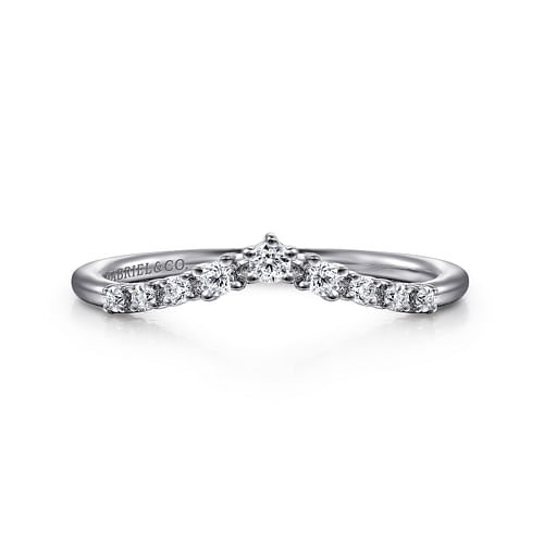 14K White Gold Diamond Matching Wedding Band