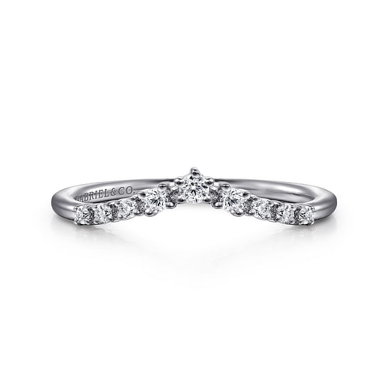 Gabriel - 14K White Gold Diamond Matching Wedding Band