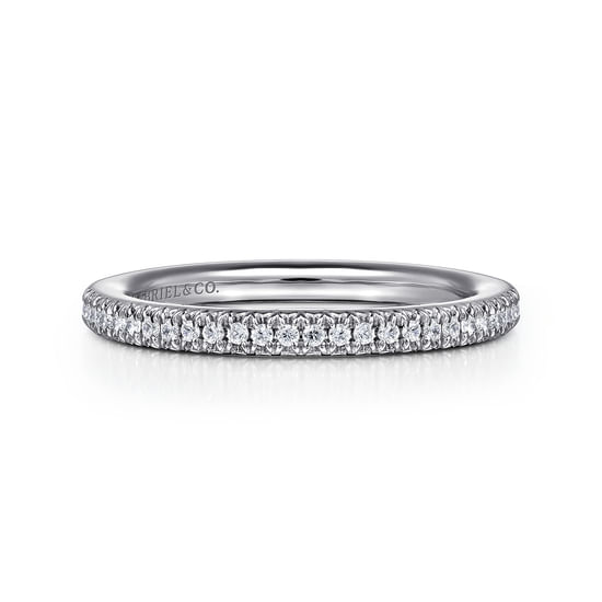Gabriel - 14K White Gold Diamond Matching Wedding Band