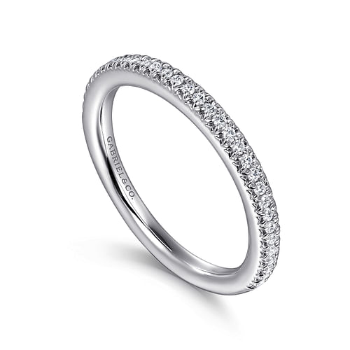 14K White Gold Diamond Matching Wedding Band