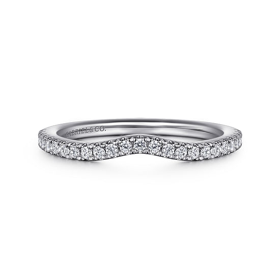 Gabriel - 14K White Gold Diamond Matching Wedding Band