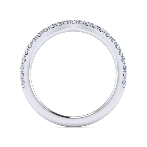 14K White Gold Diamond Matching Wedding Band