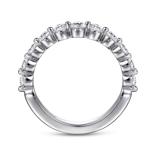 14K White Gold Diamond Matching Wedding Band