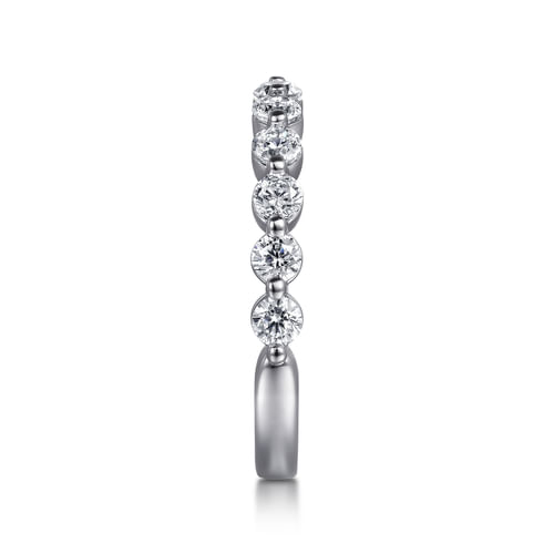 14K White Gold Diamond Matching Wedding Band